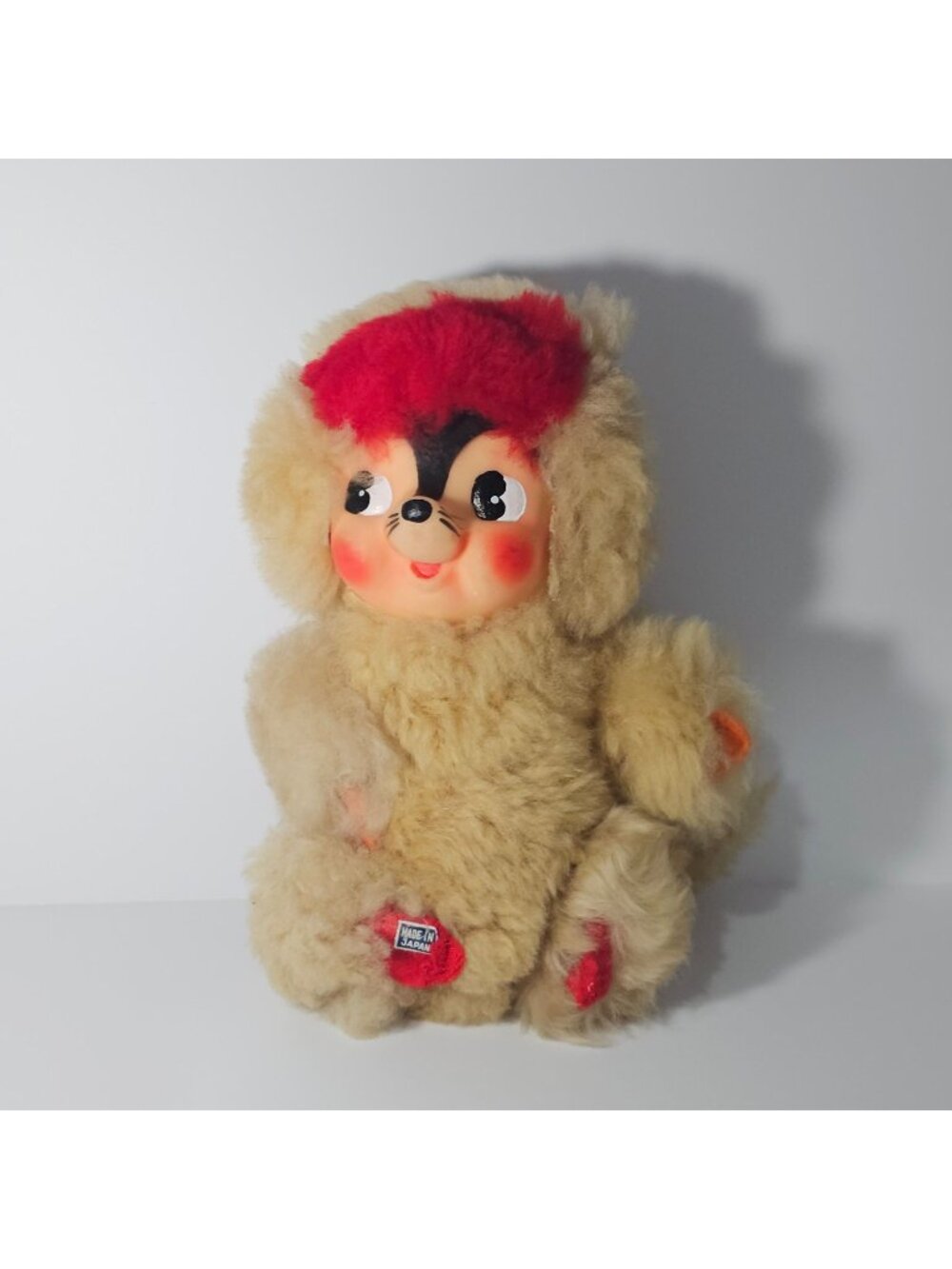 Vintage Rubber Face Chipmunk Plushie Carnival Prize Made In Japan 1950s Collecti - Picture 1 of 6
